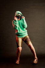Load image into Gallery viewer, Party on the Bottom Scale Me Up Shorts Gold