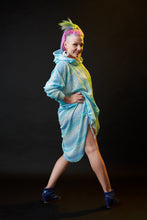 Load image into Gallery viewer, Cuddle Puddle Sweater Dress-Blue Cotton Candy
