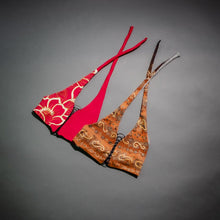 Load image into Gallery viewer, Need a Lift? Halter Crop Top Flirt with Me Floral - Red
