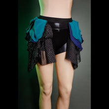 Load image into Gallery viewer, Scout Me Up Bustle Skirt in Cerulean, Indigo and Sparkle Noir