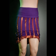 Load image into Gallery viewer, High Low Heaven Skirt Violet & Apricot Floral