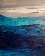 Load image into Gallery viewer, Large Seascape Triptych, Set of 3 Original Modern Paintings, Ocean Painting Abstract, Ready to Hang, Living Room Art, Hand Painted Art