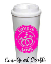 Load image into Gallery viewer, Love is Love Rings Permanent Decals - DECAL ONLY