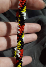Load image into Gallery viewer, Handmade Bead Bracelet - Two Spirit Pride, Medicine Wheel