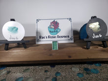 Load image into Gallery viewer, Silver Seafoam hand made color shift shimmer watercolors full pan