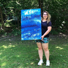 Load image into Gallery viewer, "Blue Ocean Mist" - Original Acrylic Painting
