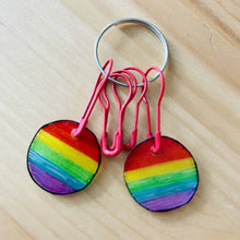 Load image into Gallery viewer, Pride Flag Stitch Markers