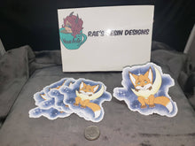 Load image into Gallery viewer, Hanging From The Moon - Vinyl Fox Sticker