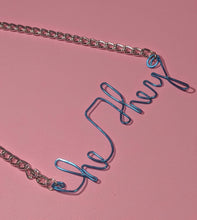 Load image into Gallery viewer, He/They Talisman Necklace - Blue