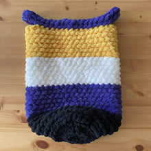 Load image into Gallery viewer, Knitted Non-Binary (Enby) Pride Bag