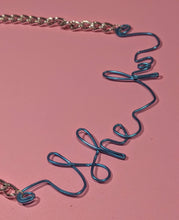 Load image into Gallery viewer, She/Her Talisman Necklace - Blue