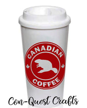 Load image into Gallery viewer, Canadian Coffee Permanent Adhesive Decal - DECAL ONLY
