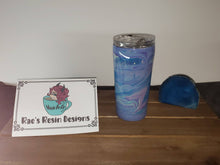 Load image into Gallery viewer, Purple Waves 16oz Flow Acrylic Tumbler