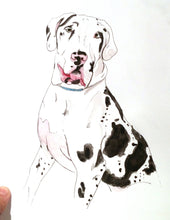 Load image into Gallery viewer, custom pet portrait - 8x10 watercolour painting