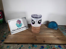 Load image into Gallery viewer, Kawaii Hot Chocolate and Marshmallow 14oz Acrylic Glitter Tumbler