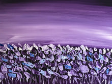 Load image into Gallery viewer, "Purple Poppy Fields" - Original Acrylic Floral Painting