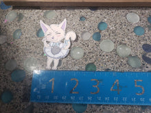 Load image into Gallery viewer, Kawaii Maid Lynx Die Cut Vinyl Sticker