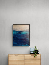 Load image into Gallery viewer, Large Seascape Triptych, Set of 3 Original Modern Paintings, Ocean Painting Abstract, Ready to Hang, Living Room Art, Hand Painted Art