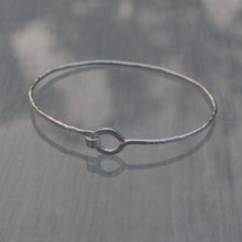 Load image into Gallery viewer, Forged Silver Wire Bracelet w/ Clasp