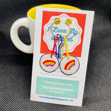 Load image into Gallery viewer, Rainbow Logo Stitch Markers