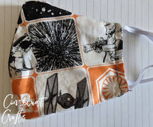 Load image into Gallery viewer, Star Wars Inspired Face Mask - 3 layers 100% cotton!