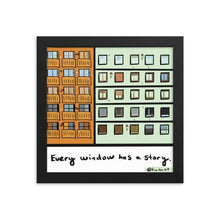 Load image into Gallery viewer, Urban City - Art Print Giclée - Every Window Has A Story