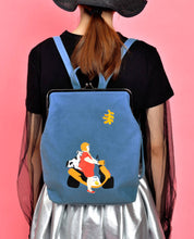 Load image into Gallery viewer, Doggo does a ride Mini Backpack