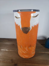 Load image into Gallery viewer, Hand Painted Redfox Acrylic Glitter 20oz Tumbler