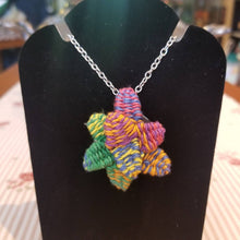 Load image into Gallery viewer, Rainbow LGBTQ pride necklace with succulents