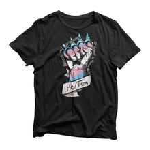 Load image into Gallery viewer, Trans Respect My Pronouns Tee | Transgender Pride Tee | Trans Tshirt | LGBTQ+ Shirts