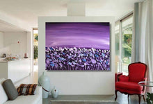 Load image into Gallery viewer, "Purple Poppy Fields" - Original Acrylic Floral Painting