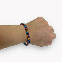 Load image into Gallery viewer, Rainbow Plastic Lacing Bracelet