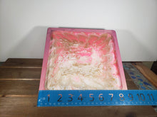 Load image into Gallery viewer, Glow In The Dark Pink and Gold Flow Acrylic Tray