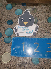 Load image into Gallery viewer, Penguins Need Hugs Vinyl Die Cut Sticker Flake