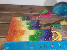 Load image into Gallery viewer, Resin Pride Glitter Tasseled Bookmarks