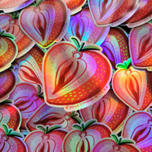 Load image into Gallery viewer, Food-Genital/Vulva/Nipple Permanent Holographic waterproof Stickers