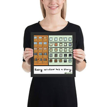 Load image into Gallery viewer, Urban City - Art Print Giclée - Every Window Has A Story