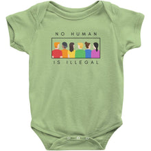 Load image into Gallery viewer, No Human is Illegal Bodysuit