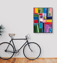 Load image into Gallery viewer, Pride Painting Art, Large Painting, Christmas Gift, LGBTQ+ Painting, Queer Gay Lesbian Art, Hand Painted Pride Flag, Rainbow Art, Gay Gift