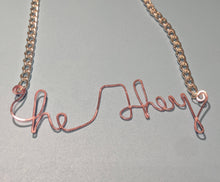 Load image into Gallery viewer, He/They Talisman Necklace - Blush