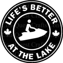 Load image into Gallery viewer, Life's Better at the Lake Permanent Decal - DECAL ONLY