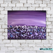 Load image into Gallery viewer, "Purple Poppy Fields" - Original Acrylic Floral Painting