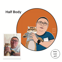 Load image into Gallery viewer, Cartoon Avatar (Custom Digital Portrait) - Pop Art Portrait - Custom Order - Social Media Avatar - Professional Avatar - Personalized Gift