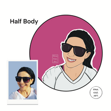 Load image into Gallery viewer, Cartoon Avatar (Custom Digital Portrait) - Pop Art Portrait - Custom Order - Social Media Avatar - Professional Avatar - Personalized Gift