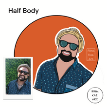 Load image into Gallery viewer, Cartoon Avatar (Custom Digital Portrait) - Pop Art Portrait - Custom Order - Social Media Avatar - Professional Avatar - Personalized Gift