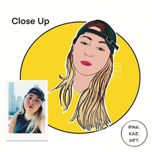 Load image into Gallery viewer, Cartoon Avatar (Custom Digital Portrait) - Pop Art Portrait - Custom Order - Social Media Avatar - Professional Avatar - Personalized Gift