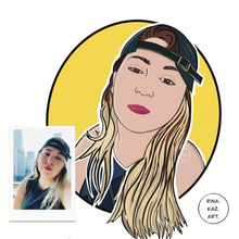 Load image into Gallery viewer, Cartoon Avatar (Custom Digital Portrait) - Pop Art Portrait - Custom Order - Social Media Avatar - Professional Avatar - Personalized Gift