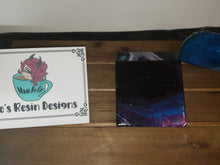 Load image into Gallery viewer, Nebula - Acrylic Flow Ceramic Tile Coasters