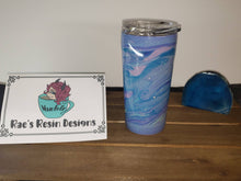 Load image into Gallery viewer, Purple Waves 16oz Flow Acrylic Tumbler