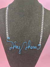 Load image into Gallery viewer, They/Them Talisman Necklace - Blue